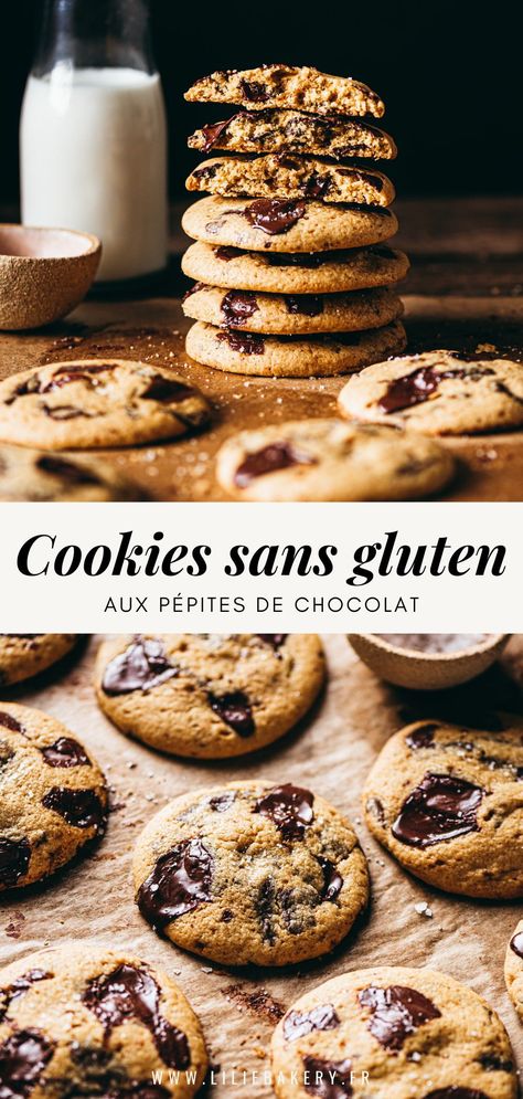 Dessert Sans Gluten Sans Lactose, Gluten Free Recipes For Dessert, Cookies Sans Gluten, Vegan Gluten Free Cookies, Biscuits Diététiques, Cookies Healthy, Sans Gluten Sans Lactose, Cookie Mix, Healthy Cookies