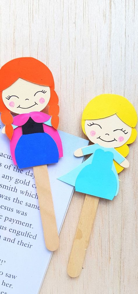 Elsa Crafts Preschool, Frozen Templates Printables, Frozen Arts And Crafts For Kids, Elsa Crafts For Kids Easy, Frozen Crafts For Preschoolers, Princess Crafts Preschool, Frozen Activities For Kids, Bookmarks Handmade Kids, Frozen Crafts For Kids