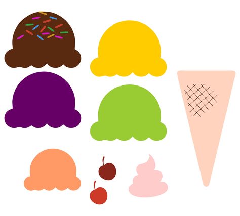 Ice Cream Scoop Template, Paper Ice Cream Cone Template, Ice Cream Cone Printable Template, Ice Cream Template Free Printable, Ice Cream Cone Template Free Printable, Free Ice Cream Cone Printable, Ice Cream Cone Pattern Template, Ice Cream Template, Cone Template