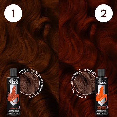 Artic Fox Hair, Orange Hair Dye, Fox Hair Dye, Hair Color Swatches, Lightest Blonde, Arctic Fox Hair Dye, Fox Hair Color, Hair Color Orange, Fox Hair