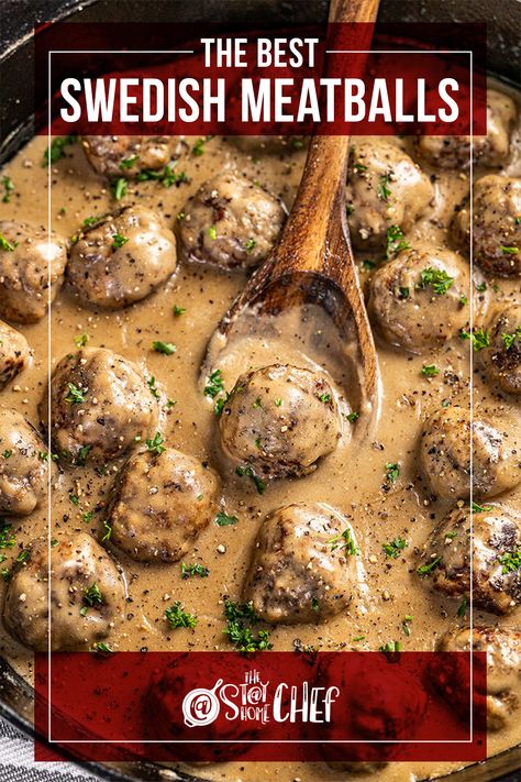 Sweetish Meatballs Recipe, Meatballs And Gravy Recipe, Ground Pork And Beef, Ground Pork Meatballs, Best Swedish Meatballs, Beef And Pork Meatballs, Meatballs And Gravy, Ground Pork Recipes, Meatball Recipes Easy