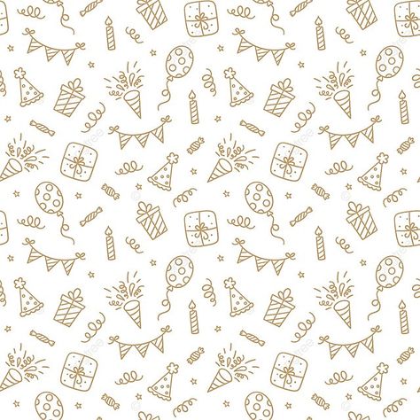 Cute Doodles Background, Happy Birthday Pattern Paper, Wallpaper Birthday Backgrounds, Happy Birthday Background Wallpapers, Birthday Pattern Wallpaper, Cute Birthday Backgrounds, Happy Birthday Bg, Birthday Card Background Design, Cute Birthday Wallpaper