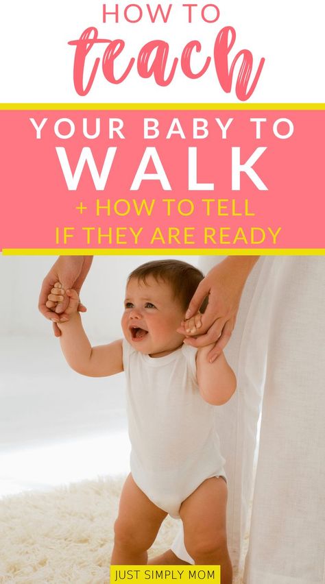 Looking for tips and activities on how to teach baby to walk? Here are several ways to help your infant or toddler get on the move quickly by strengthening their legs and trunk muscles for improved gross motor skill milestones. Teaching Baby To Walk, Walking Baby, Mommy Fashion, Teaching Babies, Twin Toddlers, Baby Walking, Toddler Development, Baby Sleep Problems, Baby Legs