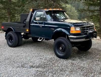 Obs Ford Flatbed, Flatbed Truck Ideas, Ford Flatbed, Flatbed Truck Beds, Ford Obs, Welding Trucks, Single Cab Trucks, Country Trucks, Custom Truck Beds