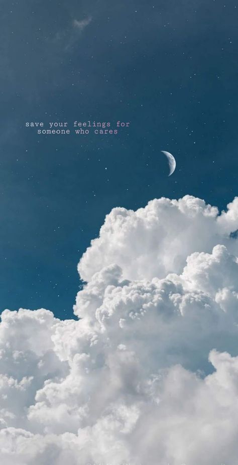 Wallpaper moon clouds quote Aesthetic Cloud Wallpaper Iphone, Cloud And Moon Aesthetic, Quotes With Moon Background, Moon Asthethic, Cloud Lover Quotes, Moon And Clouds Quotes, Pretty Clouds Wallpaper, Meaningful Wallpapers Iphone, Meaningful Wallpapers Aesthetic