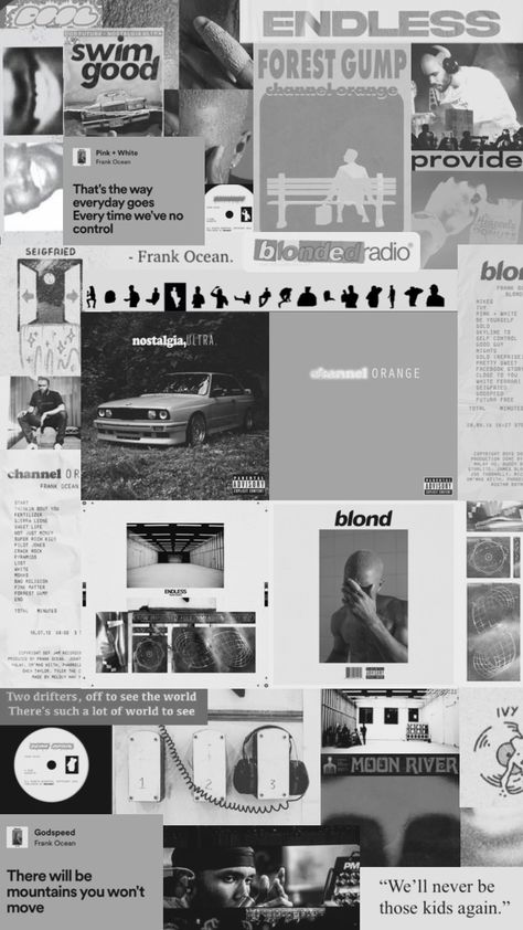 frank ocean collage #frankocean #frankoceanmusic #collages #music #blonde  #channelorange #nostalgiaultra #endless #lyrics Frank Ocean Novacane Wallpaper, Frank Ocean Background, Frank Ocean Homescreen, Frank Ocean Lyrics Wallpaper, Endless Frank Ocean, Frank Ocean Collage, American Wedding Frank Ocean, Aesthetic Frank Ocean, Frank Ocea