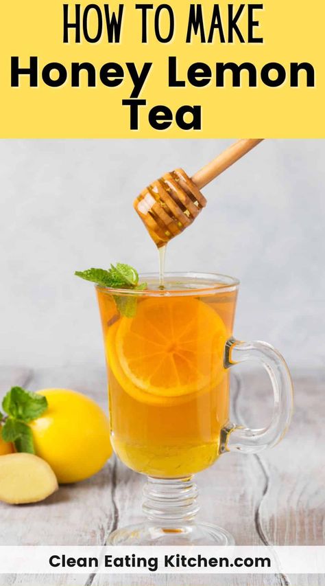 Honey Lemon Drink Sore Throat, Hot Honey Lemon Water, Hot Tea Recipes For Sore Throat, Tea With Honey And Lemon, Honey Lemon Tea Recipe, Hot Drink For Sore Throat, Honey Lemon Water Sore Throat, Lemon Drink Home Remedy, Honey And Lemon For Sore Throat