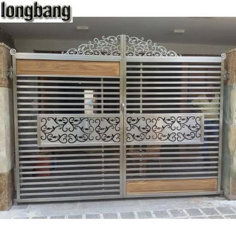 Swing Silver Stainless Steel gate, for Residential, Size: 10 X 6, Rs 65000 /piece | ID: 21667410962 School Gates, Stainless Steel Gate, Metal Garden Gates, Steel Gate Design, Iron Gate Design, Gate Designs, Laser Cut Designs, Applied Art, House Gate