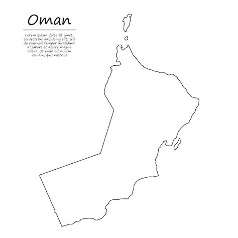 Oman Map, Siblings Tattoo, Sibling Tattoos, Map Outline, String Art, Vector Photo, Oman, Premium Vector, Graphic Resources