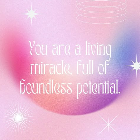 You are a MIRACLE 💫 You Are A Miracle, Miracle Affirmations, Wealth Vision Board, I Need A Miracle, Miracles Happen Everyday, Miracle Quotes, Angel Tarot Cards, Abundance Manifestation, Magic Quotes