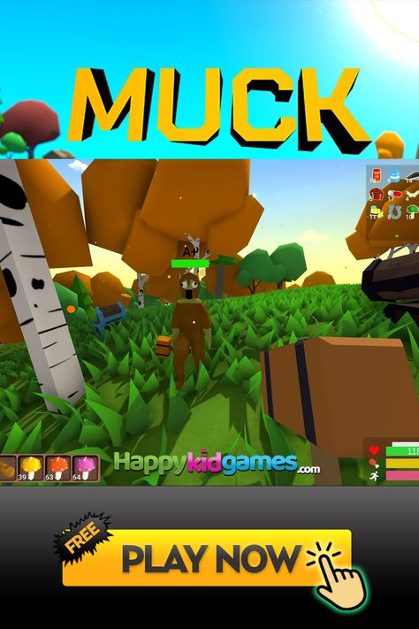 Multiplayer roguelike survival game Muck is taking Steam by storm, at least numbers-wise.CLICK ON PICTURE AND LEARN DETAILS #muck #muckgame #playmuck #multiplayer #multiplayergames #2player #onlinegame #online 2 Player Games Online, Online Multiplayer Games, Survival Games, Multiplayer Games, Happy Kids, Online Games, Cute Love, Games To Play, Steam