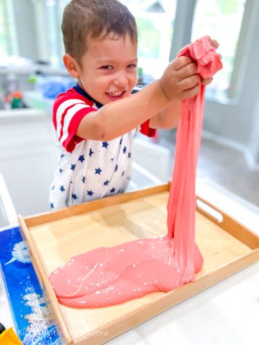 The best non Sticky slime recipe (perfect for toddler activities) - Kid Activities with Alexa