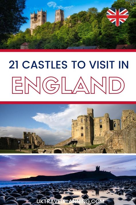 21 famous castles in England to explore England Castle, England Itinerary, British Castles, Castles To Visit, Travel England, English Castles, Castles In England, Day Trips From London, Famous Castles