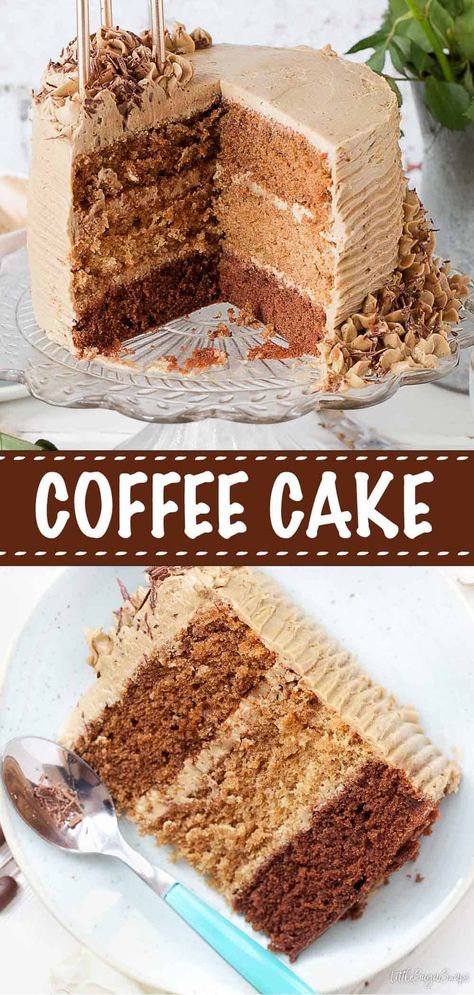 Cappuccino Birthday Cake, Coffee Flavor Cake Recipes, 4 Inch Birthday Cake Ideas, Coffee Flavoured Cake Recipes, Easy Mocha Cake, Coffee Cake Flavors, Latte Cake Recipes, Sponge Cake Flavours, Coffee Sponge Cake Recipe