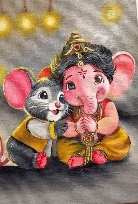 Ganpati Cartoon Drawing, Ganeshji Drawing Sketch, Lord Shiva Painting Acrylics, Ganesh Ji Cute Drawing, Ganpati Bappa Canvas Painting, Ganeshji Rangoli Designs, Ganesha Drawing Painting, Ganpati Art Paintings, Cute Ganpati Drawing