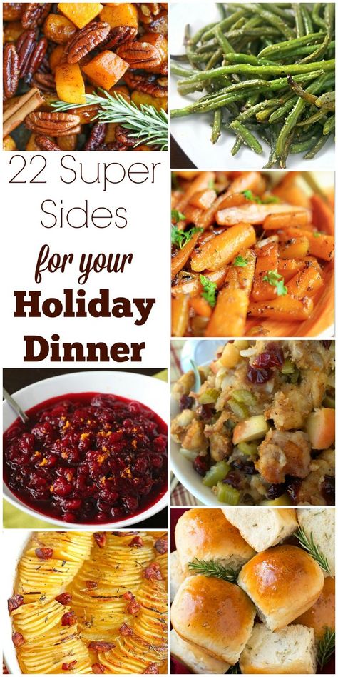 Turkey may be the main event, but side dishes are just as important. Check out this collection of delicious sides for your Thanksgiving or Christmas dinner. Christmas Dinner Recipes Easy, Christmas Dinner Side Dishes, Christmas Dinner Sides, Traditional Christmas Dinner, Easy Christmas Dinner, Ham Dinner, Delicious Sides, Christmas Side Dishes, Christmas Dinner Menu