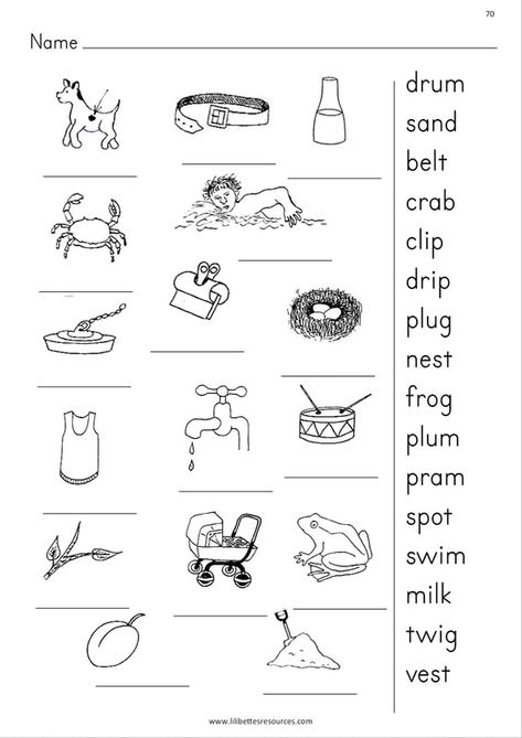 Blend Sounds Worksheets, Cvcc Words Worksheets, Blending Sounds Worksheets, Ccvc Words, Cvcc Words, Cvc Worksheets, Esl Grammar, Reading Comprehension For Kids, Phonics For Kids