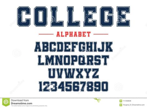 College Font Alphabet, College Font, American Font, Athletic Fonts, Football Fonts, Jersey Font, Sports Fonts, Free Typeface, Christian Shirts Designs