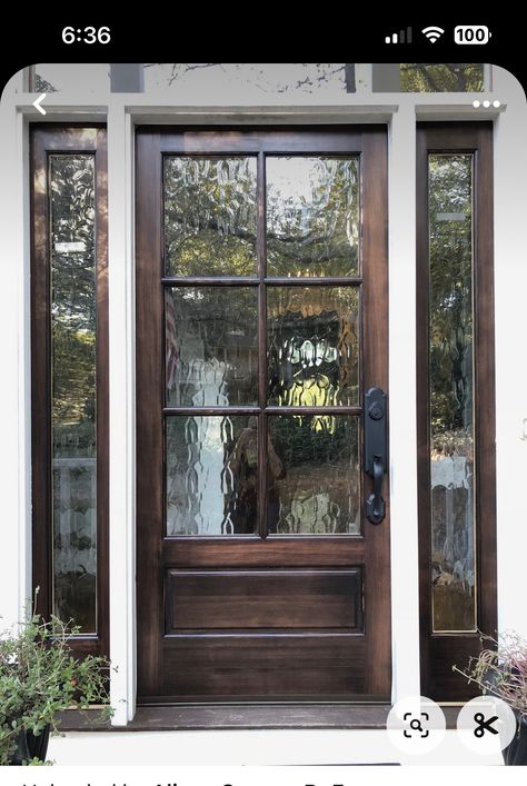 Rustic Glass Front Door, Entry Vestibule Exterior, Ranch Doors Entrance, French Country Double Front Door, Fabulous Front Doors, Double Door Home Entrance, Glass Front Doors Ideas, Front Entryway Doors, Exterior House Doors Front Entry