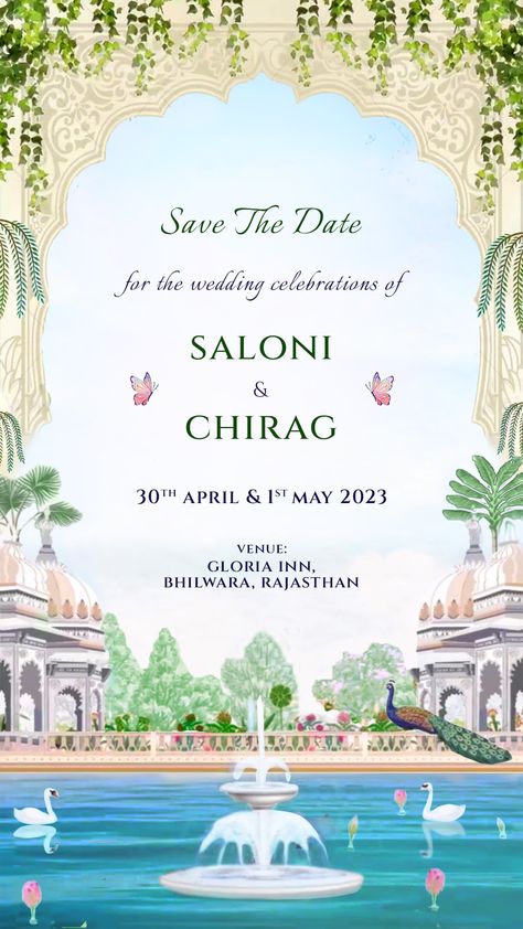 Wedding Invite Background, Wedding Invitation Background Design, Wedding E Card, Rajasthani Wedding Invitation, Royal Wedding Card, Wedding Digital Invitations, Royal Wedding Invite, Indian Wedding Invitation Templates, Save The Date Videos