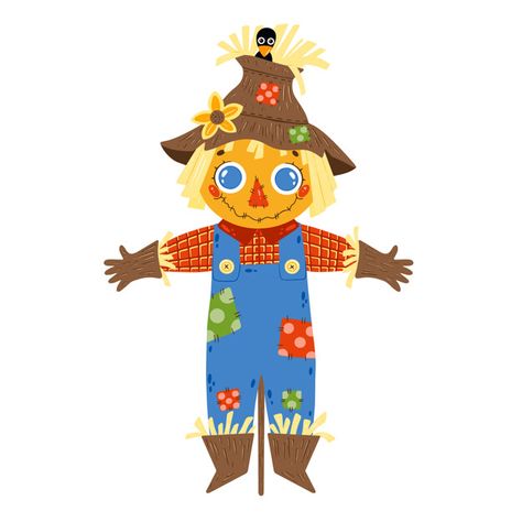 Cute Scarecrow, Scary Scarecrow, Scarecrow Doll, Creepy Hand, Halloween Party Poster, Blue Denim Overalls, Halloween Frames, Farm Boys, Halloween Scene