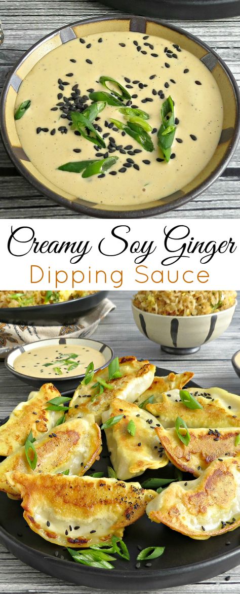 Creamy Ponzu Sauce Recipe, Creamy Ginger Soy Sauce Outback, Creamy Ginger Sauce, Creamy Sesame Sauce, Dumpling Dipping Sauce Recipes, Creamy White Ginger Sauce Fresh Kitchen, Creamy White Ginger Sauce, Soy Dipping Sauce For Dumplings, Creamy Asian Sauce