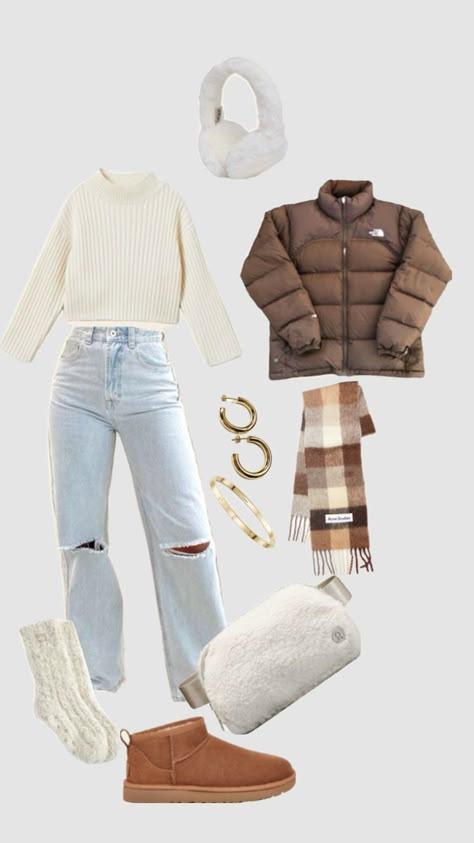 Cold Weather Outfits For School, Preppy Fall Outfits, Fall Inspo, Cold Weather Outfits, Fall Fits, Outfits For School, Simple Trendy Outfits, Winter Fits, School Fits