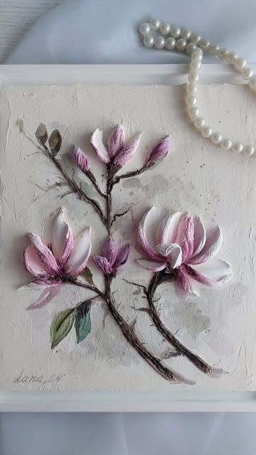 Russian Sculpture Art, Bas Relief Sculpture Wall Art, Texture Paste Art, Painting Acrylic Flowers, 3d Flower Art, Palette Knife Flowers, Plaster Flowers, 3d Wall Art Sculpture, Flower Panel