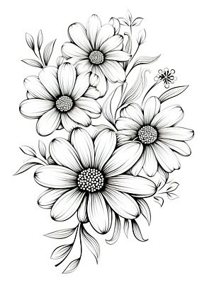 coloring page black and white abstract flowers for coloring illustration Background Spring Coloring Pages For Kids, Coloring Illustration, Digital Stamps Free, Bloom Wallpaper, Printable Flower Coloring Pages, Stick Drawings, Garden Coloring Pages, Pencil Drawings Of Flowers, Flower Pattern Drawing