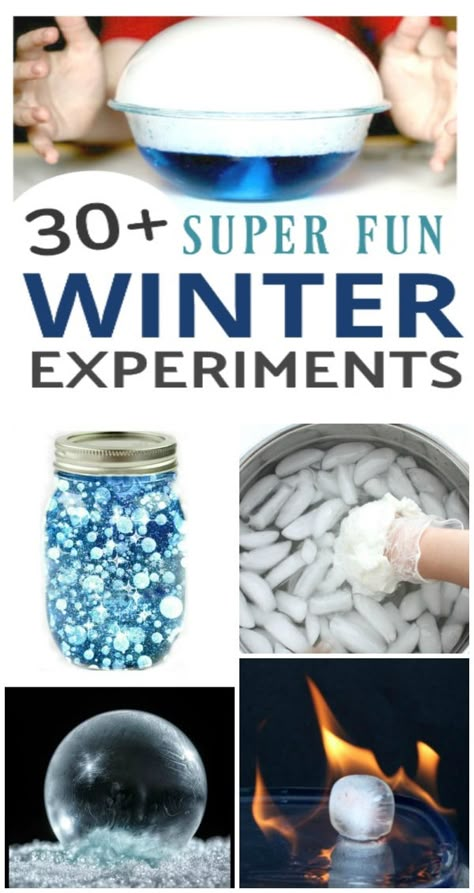 30+ Winter science experiments for kids #winterscienceexperiments #scienceforkids #scienceexperimentskids #winteractivitespreschool #growingajeweledrose #activitiesforkids Winter Science Experiments For Kids, Winter Stem Activities For Kids, Winter Science Projects, Snowflakes Science, Winter Stem Activities, Winter Science Activities, Winter Science Experiments, Series Ideas, Winter Science