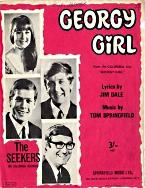 Georgy Girl featuring The Seekers  1966 Judith Durham, Georgy Girl, Aussie Icons, Broadway Street, Australian Music, The Seekers, 1960s Music, Sheet Music Art, History Events