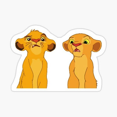 Cowboy Character Design, Lion King Stickers, Sticker Design Inspiration, Senior Shirts, Disney Sticker, Lion Guard, The Lion King, New Sticker, Doodle Drawings