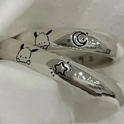 Just found this amazing item on AliExpress. Check it out! $1.19 50％ Off | Kawaii Sanrio Ring Anime Character Hello Kitty Pochacco Couple Silver Ring Fashionable Adjustable Ring Accessories Kids Gift Pochacco Clothes, Pochacco Necklace, Pochacco Items, Sanrio Rings, Pochacco Aesthetic, Pochacco Stuff, Anime Rings, Hello Kitty Ring, Hello Kitty Pochacco