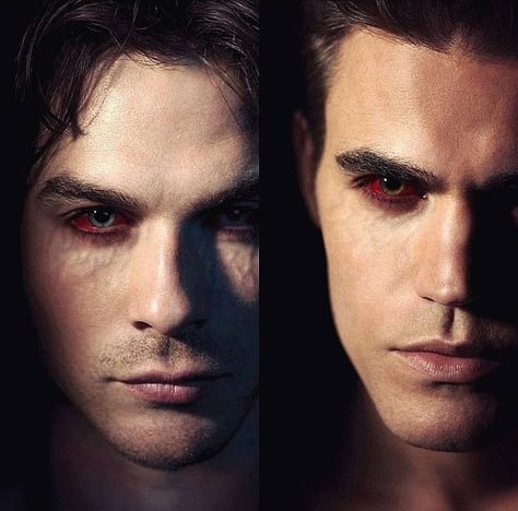 Werewolf Makeup, Vampire Face, Vampire Makeup Halloween, Damon And Stefan Salvatore, Stefan And Caroline, Vampire Masquerade, Vampire Makeup, Damon And Stefan, Vampire Diaries Guys