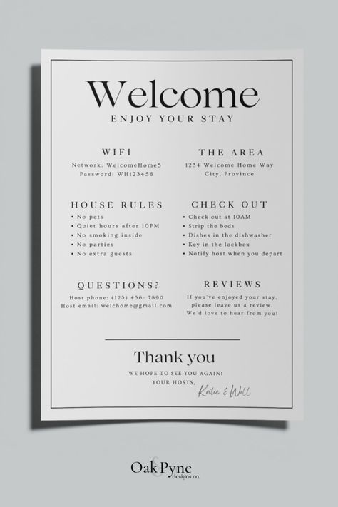 Managua, Air Bnb Welcome Letter Template, Airbnb Wifi Sign, Airbnb Guest Reviews, Air Bnb Inspiration, Air Bnb Guest Book Ideas, Airbnb Template Free, Airbnb House Rules Printable, Air Bnb Signs