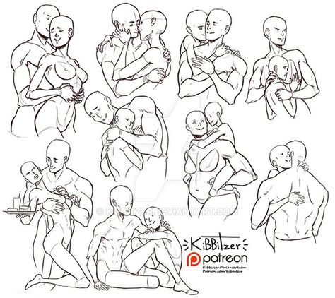 Couple Poses Reference, Beautiful Illustration, Poses References, Arte Inspo, Body Drawing, Drawing Practice, Couple Drawings, Art Poses, Anime Poses Reference