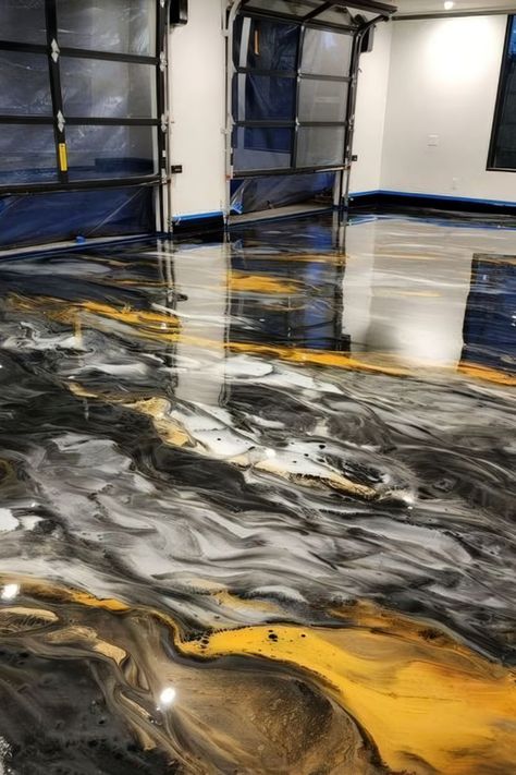 Epoxy Garage Floor Ideas Epoxy Garage Floor Ideas, Epoxy Flooring Ideas, Garage Floor Ideas, Garage Flooring Options, Epoxy Garage Floor, Epoxy Floor Designs, Epoxy Floor 3d, Garage Transformation, Garage Boden