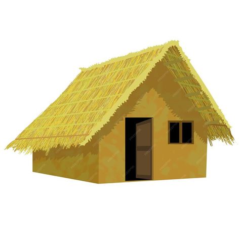 Experience the charm of rural India with this premium design: An Indian Village House isolated on a clean white background, crafted with hut-inspired PSD details. Download now on Freepik, your haven for over 1 million professional stock resources. 🏡🌾✨ #Freepik #DesignInspiration #IndianVillageLife #PSD Kutcha House Images, House Inside Design, Indian Village House, Village Hut, Hut Images, Hut Design, Chroma Key Backgrounds, Free Green Screen Backgrounds, Cartoon Maker