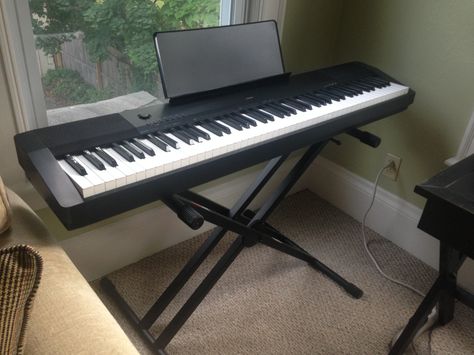 $350 - Casio Full-size Electric Keyboard Piano + Stand Electric Keyboard Piano, Electric Keyboard Aesthetic Piano, Keyboard Instrument Aesthetic, Electric Piano Aesthetic, Piano Keyboard Aesthetic, Keyboard Piano Stand, Keyboards Piano, Casio Piano, Piano Electric