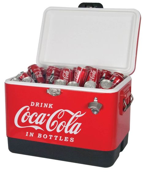 Coca Cola Cooler, Coca Cola Store, Coca Cola Decor, Ice Chest Cooler, Coca Cola Drink, Always Coca Cola, Picnic Cooler, Coke Cola, Ice Chest