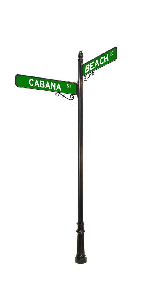 DECORATIVE STREET SIGN EXAMPLE - 3H Sign Bracket, Custom Street Signs, East Street, Market Ideas, Sign Post, Street Sign, Street Signs, City Streets, Custom Shoes