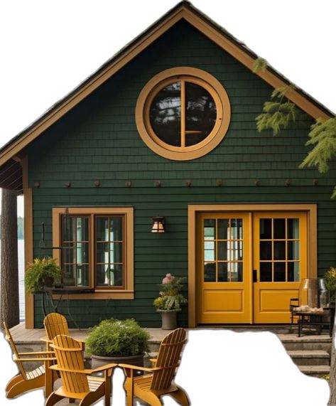 Barn Dominium, Houses On Wheels, Cottagecore House, Cottage Porch, Cabin Exterior, Cottage Farm, Dream Cottage, Tiny House Cabin, Farm Style