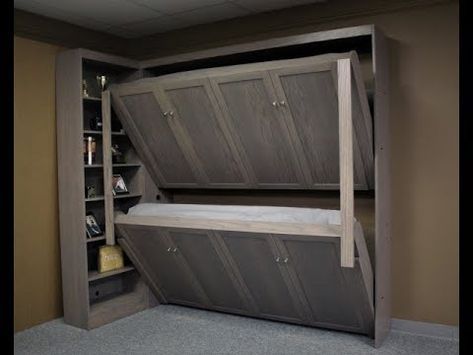 Murphy Bed Twin, Murphy Bunk Bed, Twin Size Murphy Bed, Murphy Bunk Beds, Bunk Bed Plan, Diy Murphy Bed, Bunk Bed Rooms, Adult Bunk Beds, Bunk Bed Plans