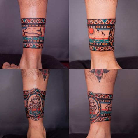 Leg Bracelet Tattoo, Ankle Cuff Tattoo, Ankle Band Tattoo, Leg Bracelet, Wrist Band Tattoo, Traditional Black Tattoo, Cuff Tattoo, Wrist Tattoo Designs, Wrist Tattoo Ideas