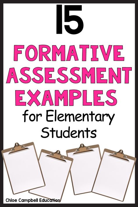 Read about Formative Assessment Ideas for Elementary in our latest blog post! It's filled with 15 brilliant formative assessment strategies to gauge your students' understandingt. Walk away with 15 practical formative assessment examples that make learning interactive and fun. These tools will help you track student progress effectively. Ideal for educators who wish to weave innovation into their teaching style! #FormativeAssessment #ElementaryEducation #AssessmentStrategies Writing Assessments Elementary, Performance Assessment Ideas, Student Assessment Ideas, Teacher Assessment Ideas, Assessment Of Learning, Formative Assessment Ideas Elementary, Pre Assessment Ideas, Assessment For Learning Strategies, Formative Assessment Ideas