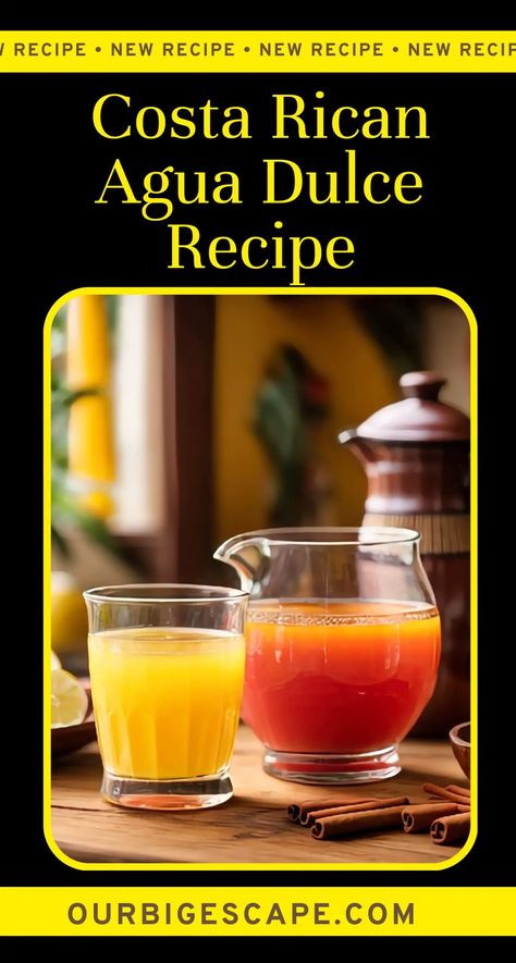 Costa Rican Agua Dulce Chinese Lemon Chicken, Costa Rican Food, Sugarcane Juice, Pineapple Water, Sweet Water, Canned Fruit, American Dishes, Raw Sugar, Healthy Drinks Recipes