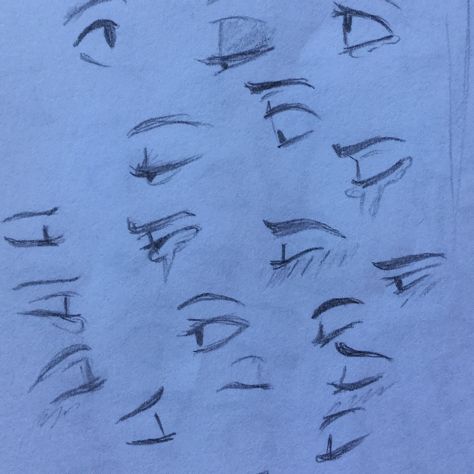 How To Draw Eyes On A Side Profile, Side Profile Face Drawing Tutorials, Eye Side View Reference, Side Angle Eyes Drawing, Cartoon Art Styles Side Profile, Side Face Eyes Drawing, Sideways Eye Drawing, How To Draw Closed Eyes Side View, Eyes Closed Drawing Side View