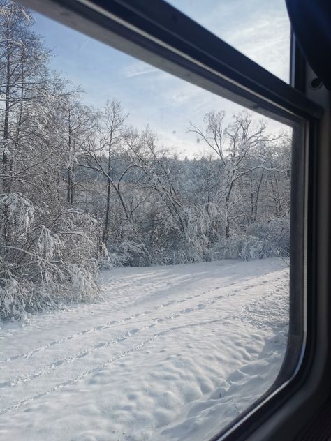 winter aesthetic, train rides, winter in Europe, snowy landscape Winter In Europe, Aesthetic Train, Christmas Moodboard, Winter Train, Ice Aesthetic, Chicago Trip, Europe Train, Driving Home For Christmas, Different Planets