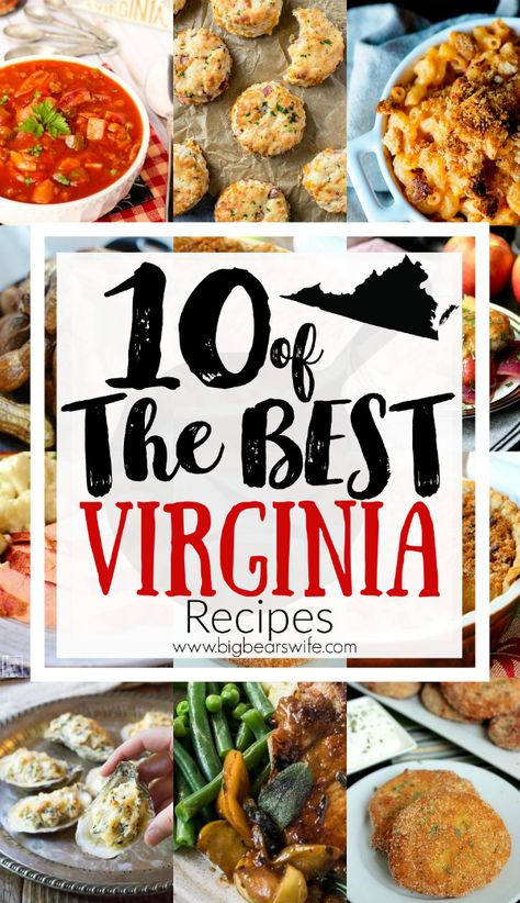 Apple Pork Chops Baked, Baked Oyster Recipes, Virginia Recipes, Appalachian Recipes, Colonial Recipe, Virginia Ham, Boiled Peanuts, Simple Family Meals, American Foods