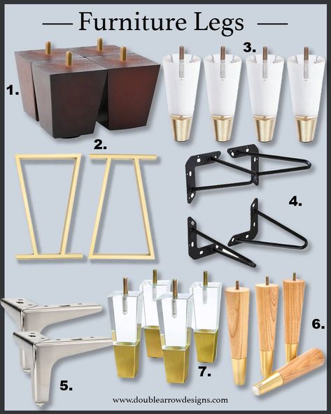 Adding Legs To Furniture for a Total Transformation! - Double Arrow Designs Diy Furniture Legs Ideas, Ikea Legs, Nathan Furniture, Arrow Designs, Furniture Leg, Diy Ikea Hacks, Diy Furniture Renovation, Diy Tv, Furniture Feet